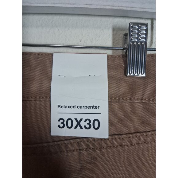 NWT Original Use Denim Jeans Brown Relaxed Carpenter Men's Size 30x30 - Picture 5 of 8